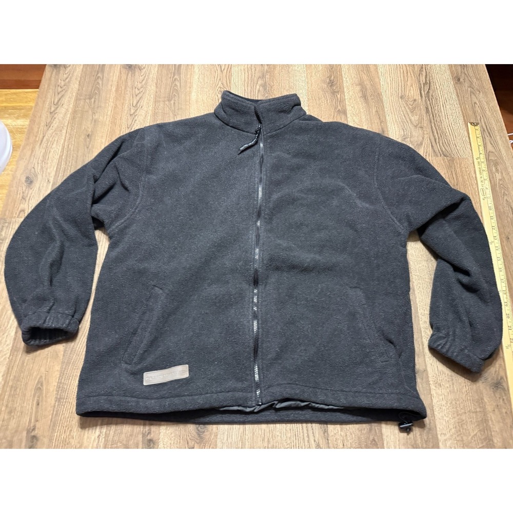 Princess Cruises Sweater, Men's Size XL, Gray, Full Zip, Fleece, Pocket, ALASKA